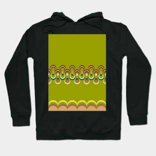 Vintage duplo paon on green 2 Hoodie